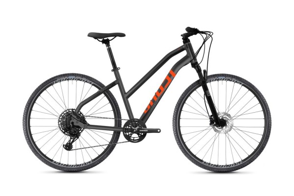 GHOST Square Cross Essential AL W Dark Silver/Lava Gr.S - Premium Fahrrad mit Top-Spezifikationen