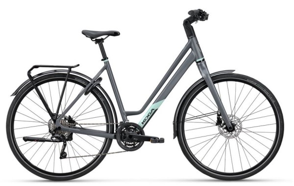 KOGA F3 3.0 Tiefeinsteiger-Fahrrad, 30 Gänge, Farbe Grafiet Matt, Größe 59