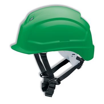 UVEX Kopfschutz pheos S-KR grün - Helm mit praktischem Drehrad und 4-Punkt Kinnriemen 52-61 cm