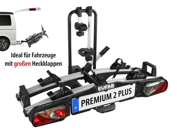 EUFAB Premium II Plus Kupplungsträger für 2 Fahrräder, Van/Transporter