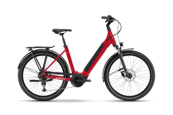 WINORA Sinus X9 Classic E-Bike in Metallic Rot - Hochwertiges Elektrofahrrad für stilvolle Mobilität