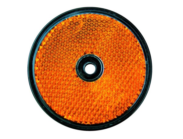 EUFAB Reflektoren Set, 2 orangefarbene Stäbe, Ideal für Anhänger, Autos und Caravans, für erhöhte Si