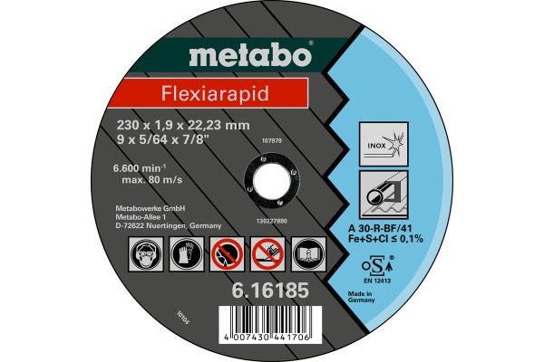 Metabo Flexiarapid Inox Trennscheibe 230x1,9x22,2 mm