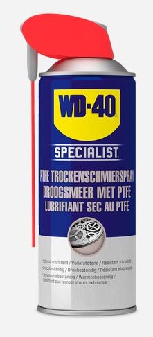 WD-40 Specialist PTFE Trockenschmierspray 400ml - Hervorragendes Gleit- und Trennmittel für Metall,