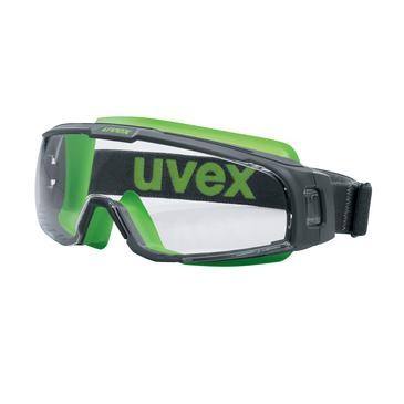 UVEX u-sonic Schutzbrille Grau/Lime - Ergonomisch und Komfortabel