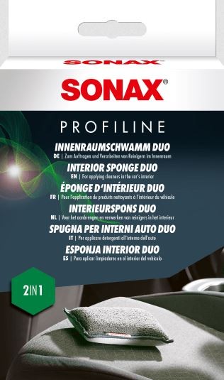 SONAX Premium InnenraumSchwamm Duo - Die ultimativen Auto-Reinigungsschwämme für alle Oberflächen