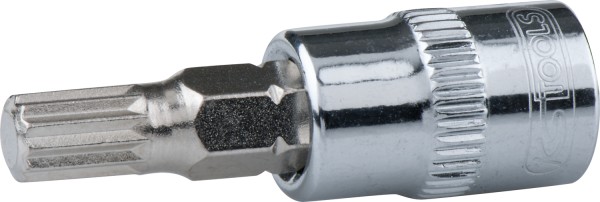 KS Tools Bit-Stecknuss 12mm SW M7 Vielzahn (XZN) Hochglanzverchromt