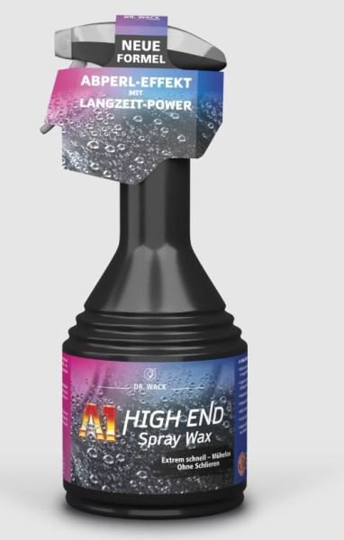 A1 High End Spray Wax 500ml - Schutz, Glanz, Lackschutz Hydrophobe Formel