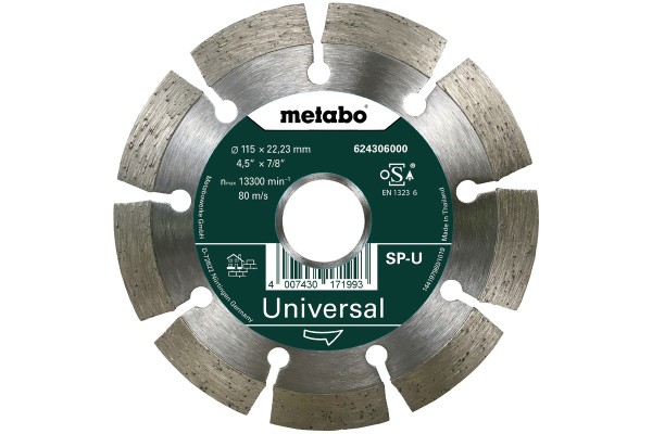 Metabo Diamanttrennscheibe 115x22.23mm – Präzise und langlebig