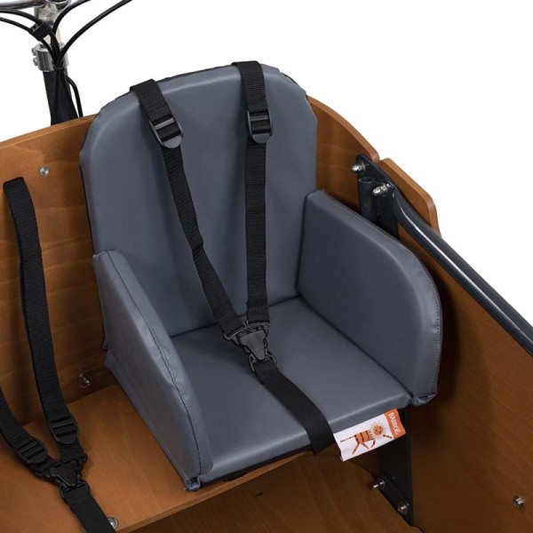 Kindersitz für Babboe Lastenfahrräder | Komfort & Sicherheit | Hippo Grey Edition