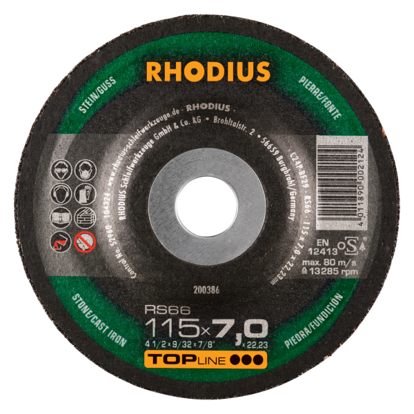 RHODIUS RS66 Schruppscheibe - Für optimale Metall- & Stahlbearbeitung