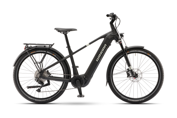 WINORA Yucatan X10: Premium E-Bike mit Yamaha-Motor - Schwarz matt, 55cm Rahmen, 27,5 Zoll