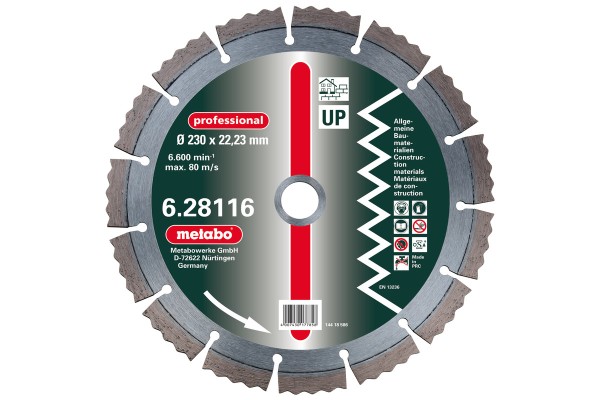 METABO Diamant-Trennscheibe, Universal - Baustellen-Werkzeug für Profis und Heimwerker | 150x2.15x22