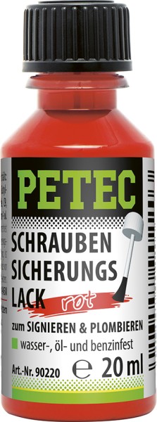 Dünnflüssiger Schraubensicherungslack, 20ml Flasche, 1K-Lack, Aushärtung bei 30-120°C