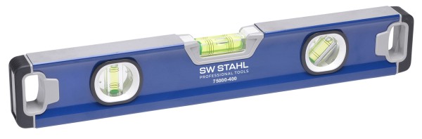 SW-STAHL Wasserwaage L 400mm - Robustes Aluminium-Messmittel mit Magnetischem Boden
