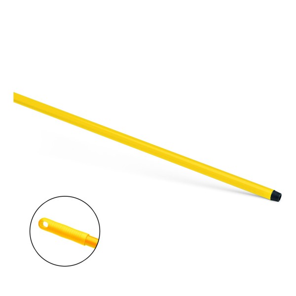 HACCP Glasfaser-Stiel Gelb 150 cm - Robuster Reinigungsstiel