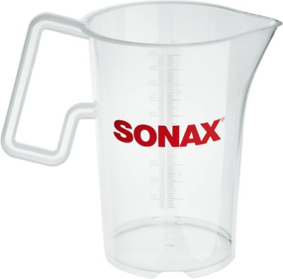 Praktischer 1L SONAX Messebecher - Ideal für genaues Dosieren von Reinigungskonzentraten