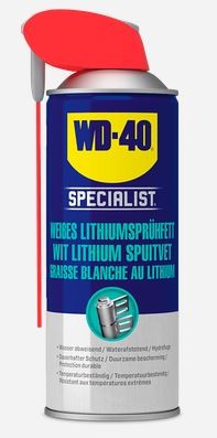WD-40 Weißes Lithiumsprühfett 400ml - Lang anhaltende Schmierung für Metallteile