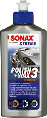 SONAX Xtreme Polish&Wax3 Hybrid NPT - Hochwirksame Auto-Politur & Wachs für Glanz und Schutz - 250ml