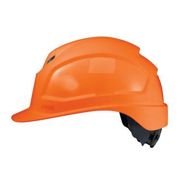 UVEX pheos IES Kopfschutzhelm mit Brillenhalterung, orange, belüftet