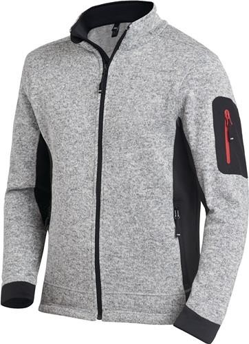 NW Outdoor Strickfleecejacke FHB Grau/Schwarz Größe L