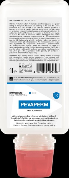 Pevaperm Hautschutz-Lotion - Ideal für Handschutz vor wässrigen und nicht-wässrigen Arbeitsstoffen