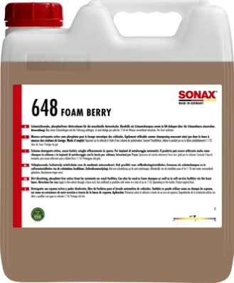 SONAX Berry Aktivreinigungsschaum 10L Kanister - Effektiver Reiniger