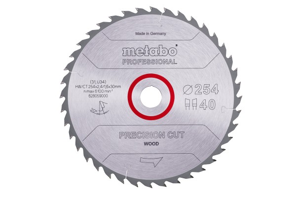 METABO Kreissägeblatt HW/CT 254 x 30 für präzise Schnitte