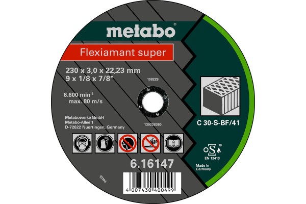 Flexiamant Super, 125x2.5x22.23 Stein - Tr Universalscheibe von METABO für vielfältige Naturstein-Be