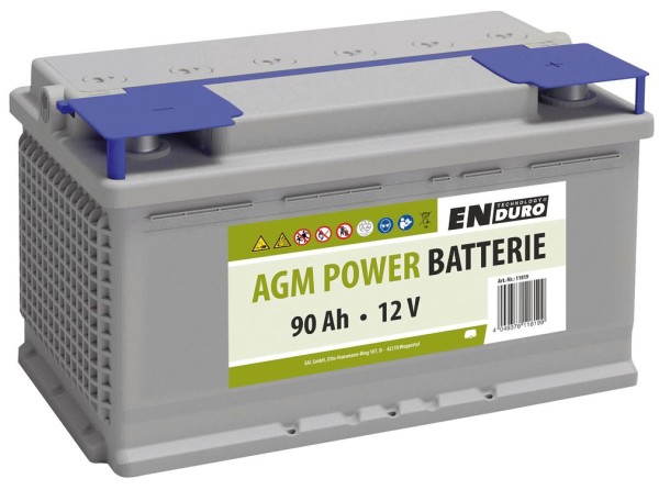 ENDURO® 90AH 12V AGM Power Batterie - Perfekte Energiequelle für Wohnwagen & Wohnmobile