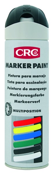 Temporäre Marker Paint 500ml - Schwarz Markierfarbe in Spraydose von CRC Industries