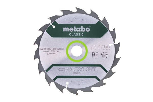 Metabo Akku-Sägeblatt Classic Cordless Cut Wood - Langlebig und Präzise