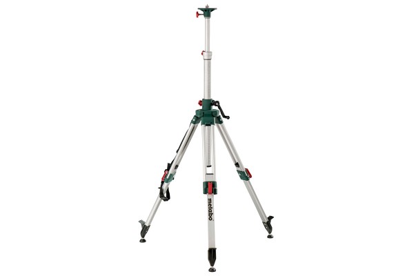 METABO Baustativ mit Kurbelsäule 628791000 - Einstellbare Arbeitshöhe 74-192 cm - Ideales Zubehör fü