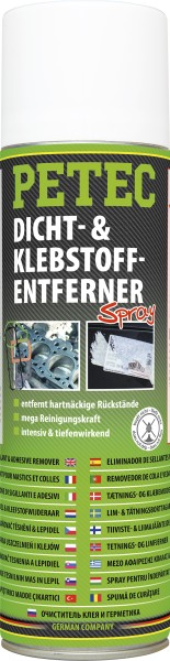 Effektiver Dicht- und Klebstoffentferner in weißer Sprühdose