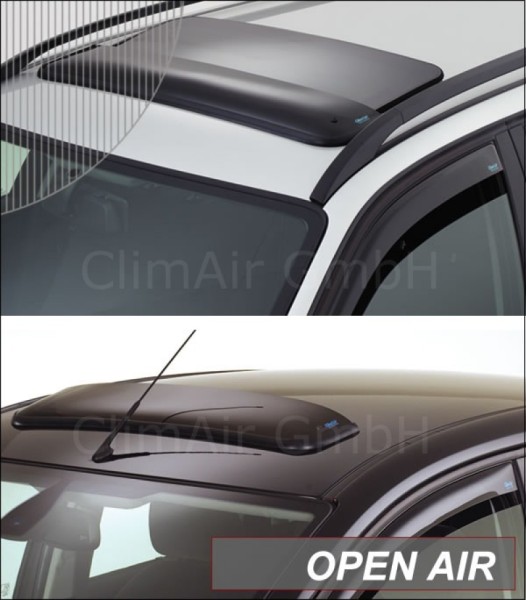 PKW Windabweiser von CLIMAIR für Fahrzeugdach - Rauchgrau - Kategorie Windabweiser