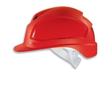 UVEX Pheos E Rot - Vielseitiger Kopfschutz mit climazone-Belüftung für Industrie und Bau