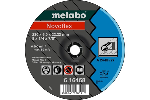 METABO Novoflex Schruppscheibe 180x6,0x22,23 - Premium Stahlbearbeitungs-Zubehör