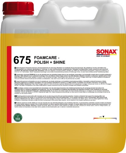 SONAX Foamcare Polish & Shine 10L Auto Schleifpaste & Politur