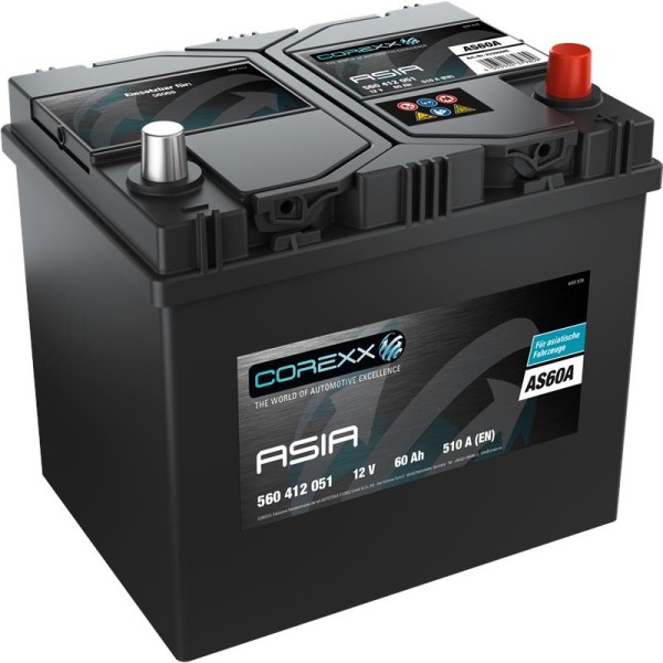 COREXX ASIA AS60A 12V 60AH Batterie - Zuverlässige Energiequelle