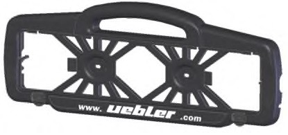 UEBLER F-Serie | Kennzeichenträger ohne Einrasthaken | Ideal für Fahrrad-Heckträger F21, F31 und F41