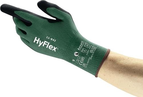 Handschuh HyFlex 11-842 Größe 8 schwarz/grün