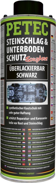 Unterbodenschutz Schwarz 1000ml Dose - Überlackierbar & Elastisch von Schork