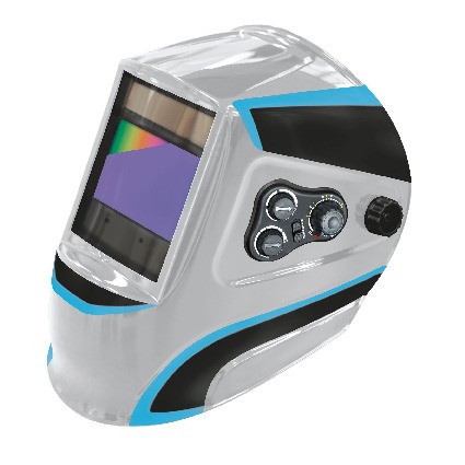 GYS Schweißhelm LCD Ergotech Silver True Color – Profi-Helm für präzises Schweißen