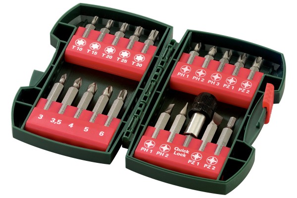 20-teiliges METABO Bitsortiment IV - Zubehör, S 2-Bits, L 25 mm Torx (630454000)