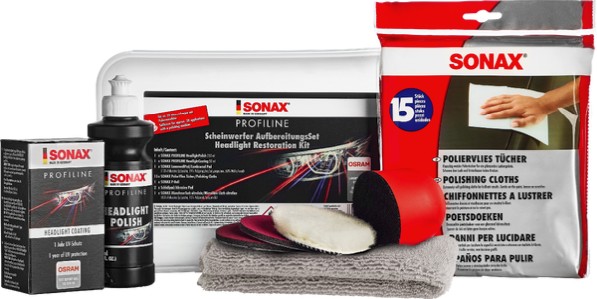 SONAX Scheinwerfer Aufbereitungsset 325ml - Klarheit & Sichtbarkeit
