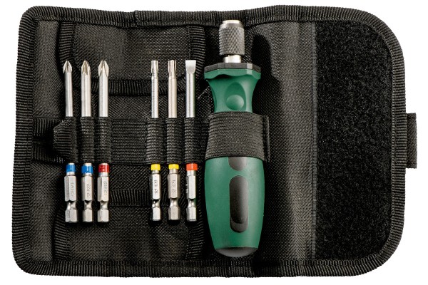 METABO Bit-Set 7-teilig S 2-Bits 89mm mit Rolltasche