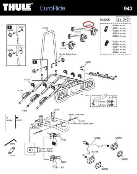 Bike Arm Ø25,4 Long 943 EuroRide