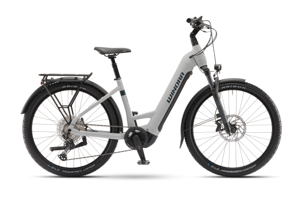 WINORA Yucatan X12 Pro Smoke Gloss Low 38: Premium E-Bike mit Yamaha Motor und RockShox Federweg