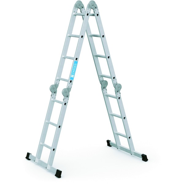 Multitec M - Vielzweckleiter 2x3+2x4 Spr Leiterlänge max 4,19 m, Arbeitshöhe 5 m