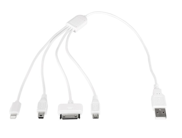 Universal USB Ladekabel mit 4 Adaptern